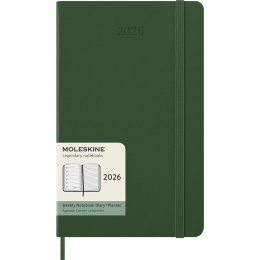 Kalender 12M Weekly Notebook 2026 Hardcover Large Myrtle Green in de groep Papier & Blokken / Kalenders en agenda's / 12 maanden agenda's bij Voorcrea (136112)