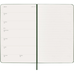 Kalender 12M Weekly Notebook 2026 Hardcover Large Myrtle Green in de groep Papier & Blokken / Kalenders en agenda's / 12 maanden agenda's bij Voorcrea (136112)