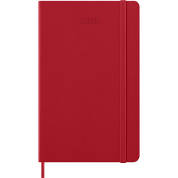Kalender 12M Weekly Notebook 2026 Hardcover Large Red in de groep Papier & Blokken / Kalenders en agenda's / 12 maanden agenda's bij Voorcrea (136115)