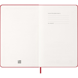 Kalender 12M Weekly Notebook 2026 Hardcover Large Red in de groep Papier & Blokken / Kalenders en agenda's / 12 maanden agenda's bij Voorcrea (136115)