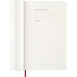 Kalender 12M Weekly Notebook 2026 Softcover Large Red in de groep Papier & Blokken / Kalenders en agenda's / 12 maanden agenda's bij Voorcrea (136116)