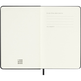 Kalender 12M Weekly Notebook 2026 Hardcover Pocket Black in de groep Papier & Blokken / Kalenders en agenda's / 12 maanden agenda's bij Voorcrea (136118)