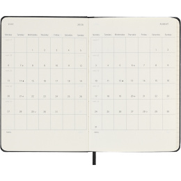 Kalender 12M Weekly Notebook 2026 Hardcover Pocket Black in de groep Papier & Blokken / Kalenders en agenda's / 12 maanden agenda's bij Voorcrea (136118)