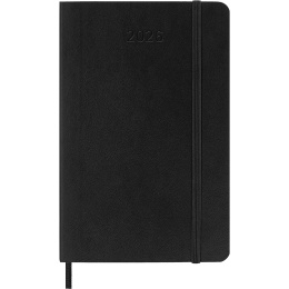Kalender 12M Weekly Notebook 2026 Softcover Pocket Black in de groep Papier & Blokken / Kalenders en agenda's / 12 maanden agenda's bij Voorcrea (136119)