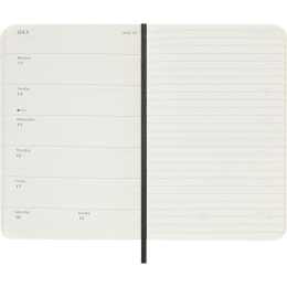 Kalender 12M Weekly Notebook 2026 Softcover Pocket Black in de groep Papier & Blokken / Kalenders en agenda's / 12 maanden agenda's bij Voorcrea (136119)