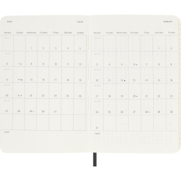 Kalender 12M Weekly Notebook 2026 Softcover Pocket Black in de groep Papier & Blokken / Kalenders en agenda's / 12 maanden agenda's bij Voorcrea (136119)