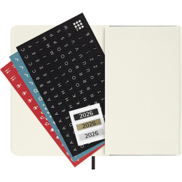 Kalender 12M Weekly Notebook 2026 Softcover Pocket Black in de groep Papier & Blokken / Kalenders en agenda's / 12 maanden agenda's bij Voorcrea (136119)