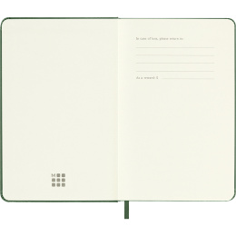 Kalender 12M Weekly Notebook 2026 Hardcover Pocket Myrtle Green in de groep Papier & Blokken / Kalenders en agenda's / 12 maanden agenda's bij Voorcrea (136120)
