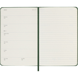 Kalender 12M Weekly Notebook 2026 Hardcover Pocket Myrtle Green in de groep Papier & Blokken / Kalenders en agenda's / 12 maanden agenda's bij Voorcrea (136120)