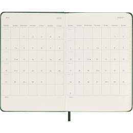 Kalender 12M Weekly Notebook 2026 Hardcover Pocket Myrtle Green in de groep Papier & Blokken / Kalenders en agenda's / 12 maanden agenda's bij Voorcrea (136120)