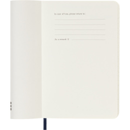 Kalender 12M Weekly Notebook 2026 Softcover Pocket Sapphire Blue in de groep Papier & Blokken / Kalenders en agenda's / 12 maanden agenda's bij Voorcrea (136122)