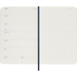 Kalender 12M Weekly Notebook 2026 Softcover Pocket Sapphire Blue in de groep Papier & Blokken / Kalenders en agenda's / 12 maanden agenda's bij Voorcrea (136122)