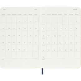 Kalender 12M Weekly Notebook 2026 Softcover Pocket Sapphire Blue in de groep Papier & Blokken / Kalenders en agenda's / 12 maanden agenda's bij Voorcrea (136122)