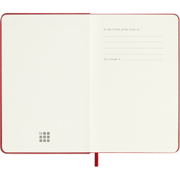 Kalender 12M Weekly Notebook 2026 Hardcover Pocket Red in de groep Papier & Blokken / Kalenders en agenda's / 12 maanden agenda's bij Voorcrea (136123)