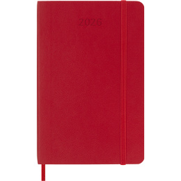 Kalender 12M Weekly Notebook 2026 Softcover Pocket Red in de groep Papier & Blokken / Kalenders en agenda's / 12 maanden agenda's bij Voorcrea (136124)