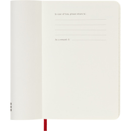 Kalender 12M Weekly Notebook 2026 Softcover Pocket Red in de groep Papier & Blokken / Kalenders en agenda's / 12 maanden agenda's bij Voorcrea (136124)