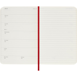 Kalender 12M Weekly Notebook 2026 Softcover Pocket Red in de groep Papier & Blokken / Kalenders en agenda's / 12 maanden agenda's bij Voorcrea (136124)