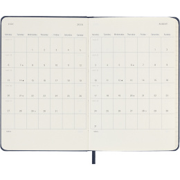 Kalender 12M Weekly Notebook 2026 Hardcover Pocket Sapphire Blue in de groep Papier & Blokken / Kalenders en agenda's / 12 maanden agenda's bij Voorcrea (136125)