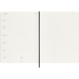 Kalender 12M Weekly Notebook 2026 Softcover XL Black in de groep Papier & Blokken / Kalenders en agenda's / 12 maanden agenda's bij Voorcrea (136127) Kalender 12M Weekly Notebook 2026 Softcover XL Black in de groep Papier & Blokken / Kalenders en agenda's / 12 maanden agenda's bij Voorcrea (136127)