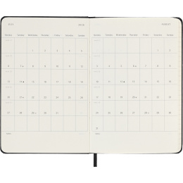 Kalender 12M Weekly Vertical 2026 Hardcover Pocket Black in de groep Papier & Blokken / Kalenders en agenda's / 12 maanden agenda's bij Voorcrea (136131)