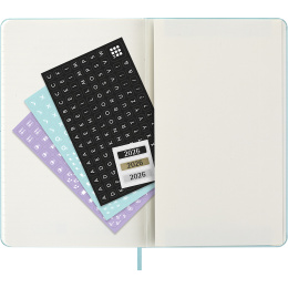 Kalender 12M Weekly Notebook 2026 Hardcover Large Aquamarine in de groep Papier & Blokken / Kalenders en agenda's / 12 maanden agenda's bij Voorcrea (136132)