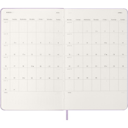 Kalender 12M Daily 2026 Hardcover Large Pastel Lilac in de groep Papier & Blokken / Kalenders en agenda's / 12 maanden agenda's bij Voorcrea (136133)