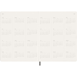 Kalender 12M Weekly Vertical 2026 Essential Softcover XXL Black in de groep Papier & Blokken / Kalenders en agenda's / 12 maanden agenda's bij Voorcrea (136134)