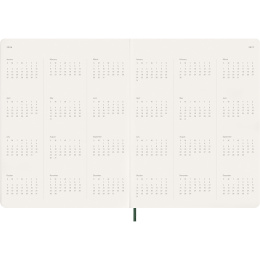 Kalender 12M Weekly Vertical 2026 Hardcover XXL Myrtle Green in de groep Papier & Blokken / Kalenders en agenda's / 12 maanden agenda's bij Voorcrea (136135)