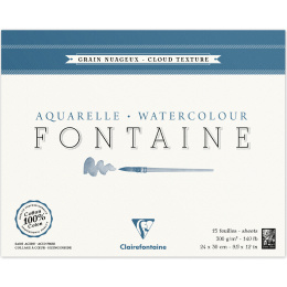 Fontaine Aquarelblok Cloud Texture 24x30 cm 300g in de groep Papier & Blokken / Tekenblokken / Aquarelblokken bij Voorcrea (136136)
