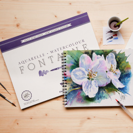 Fontaine Aquarelblok Semi-Glazed 24x30 cm 300g in de groep Papier & Blokken / Tekenblokken / Aquarelblokken bij Voorcrea (136159)