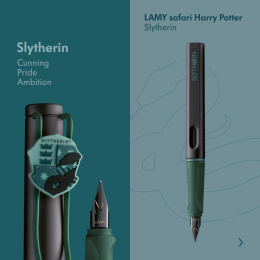 Safari Vulpen Slytherin in de groep Pennen / Fine Writing / Vulpennen bij Voorcrea (136192_r)