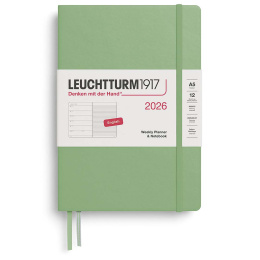 Kalender Weekly Planner & Notebook 2026 A5 Sage in de groep Papier & Blokken / Kalenders en agenda's / 12 maanden agenda's bij Voorcrea (136223) Kalender Weekly Planner & Notebook 2026 A5 Sage in de groep Papier & Blokken / Kalenders en agenda's / 12 maanden agenda's bij Voorcrea (136223)