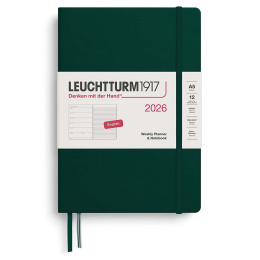 Kalender Weekly Planner & Notebook 2026 A5 Forest Green in de groep Papier & Blokken / Kalenders en agenda's / 12 maanden agenda's bij Voorcrea (136225) Kalender Weekly Planner & Notebook 2026 A5 Forest Green in de groep Papier & Blokken / Kalenders en agenda's / 12 maanden agenda's bij Voorcrea (136225)