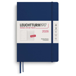 Kalender Weekly Planner & Notebook 2026 A5 Navy in de groep Papier & Blokken / Kalenders en agenda's / 12 maanden agenda's bij Voorcrea (136228) Kalender Weekly Planner & Notebook 2026 A5 Navy in de groep Papier & Blokken / Kalenders en agenda's / 12 maanden agenda's bij Voorcrea (136228)