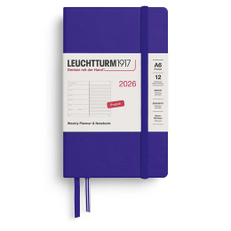 Kalender Weekly Planner & Notebook 2026 A6 Ink in de groep Papier & Blokken / Kalenders en agenda's / 12 maanden agenda's bij Voorcrea (136237)