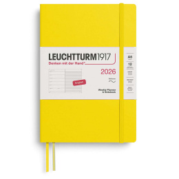 Kalender Weekly Planner & Notebook 2026 A5 Soft Cover Lemon in de groep Papier & Blokken / Kalenders en agenda's / 12 maanden agenda's bij Voorcrea (136243) Kalender Weekly Planner & Notebook 2026 A5 Soft Cover Lemon in de groep Papier & Blokken / Kalenders en agenda's / 12 maanden agenda's bij Voorcrea (136243)