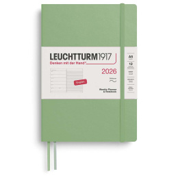 Kalender Weekly Planner & Notebook 2026 A5 Soft Cover Sage in de groep Papier & Blokken / Kalenders en agenda's / 12 maanden agenda's bij Voorcrea (136244) Kalender Weekly Planner & Notebook 2026 A5 Soft Cover Sage in de groep Papier & Blokken / Kalenders en agenda's / 12 maanden agenda's bij Voorcrea (136244)