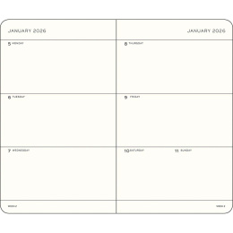 Kalender Weekly Planner 2026 A6 Spring Leaf in de groep Papier & Blokken / Kalenders en agenda's / 12 maanden agenda's bij Voorcrea (136263)