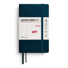 Kalender Weekly Planner 2026 A6 Deep Sea in de groep Papier & Blokken / Kalenders en agenda's / 12 maanden agenda's bij Voorcrea (136265)