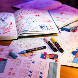 Posca Manga Hero 20-set in de groep Pennen / Kunstenaarspotloden en -stiften / Acrylmarkers bij Voorcrea (136281) Posca Manga Hero 20-set in de groep Pennen / Kunstenaarspotloden en -stiften / Acrylmarkers bij Voorcrea (136281)