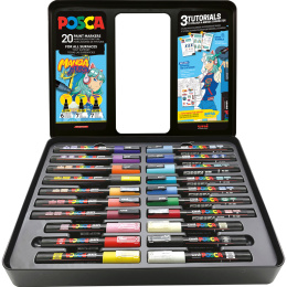 Posca Manga Hero 20-set in de groep Pennen / Kunstenaarspotloden en -stiften / Acrylmarkers bij Voorcrea (136281) Posca Manga Hero 20-set in de groep Pennen / Kunstenaarspotloden en -stiften / Acrylmarkers bij Voorcrea (136281)