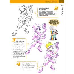 Mega Manga Characters in de groep Creëren & Hobby / Boeken / Instructieboeken bij Voorcrea (136309)