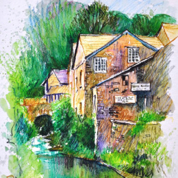 Sketching Outdoors in de groep Creëren & Hobby / Boeken / Inspiratieboeken bij Voorcrea (136312)