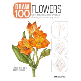 Draw 100: Flowers in de groep Creëren & Hobby / Boeken / Inspiratieboeken bij Voorcrea (136315)