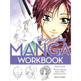 Step-by-Step Manga Workbook in de groep Creëren & Hobby / Boeken / Inspiratieboeken bij Voorcrea (136329)