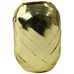 Cadeaulint Metallic 10m x 7 mm Goud in de groep Creëren & Hobby / Feestdagen en seizoenen / Inpakken bij Voorcrea (136411)