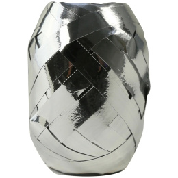 Cadeaulint Metallic 10m x 7 mm Zilver in de groep Creëren & Hobby / Feestdagen en seizoenen / Inpakken bij Voorcrea (136412)