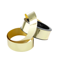 Cadeaulint Metallic 10m x 25 mm Goud in de groep Creëren & Hobby / Feestdagen en seizoenen / Inpakken bij Voorcrea (136413)