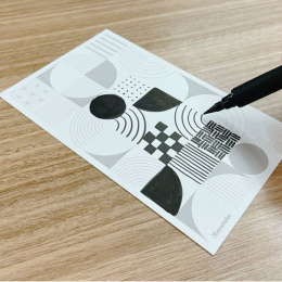 Bimoji Fude Brush Pen 5-set in de groep Pennen / Kunstenaarspotloden en -stiften / Brushpennen bij Voorcrea (136420)