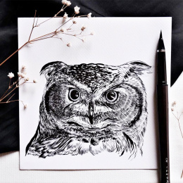 Penseelpen Mannen Mouhitsu TAKUJO No.8 in de groep Pennen / Kunstenaarspotloden en -stiften / Brushpennen bij Voorcrea (136425)